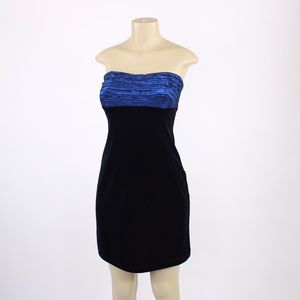 90s All that Jazz Backless sparkly velvet dress